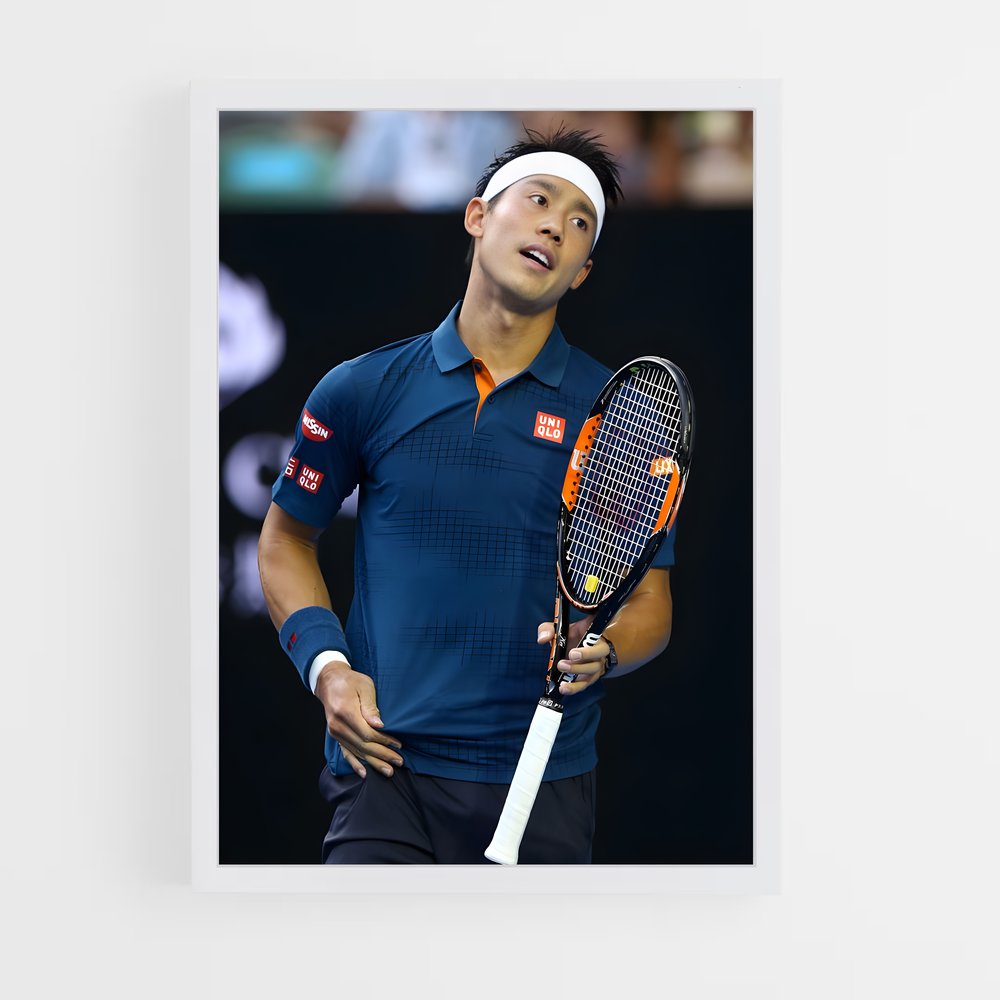Poster Kei nishikori – affiche Tennis (vue 3)